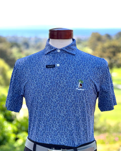 Peter Millar - "Fields of Carlsbad Performance Jersey Polo"(Blue Pearl)